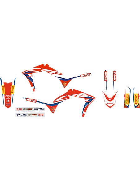 Kit adhesivos Blackbird Réplica HRC 2019 Adhesivos + Funda de asiento