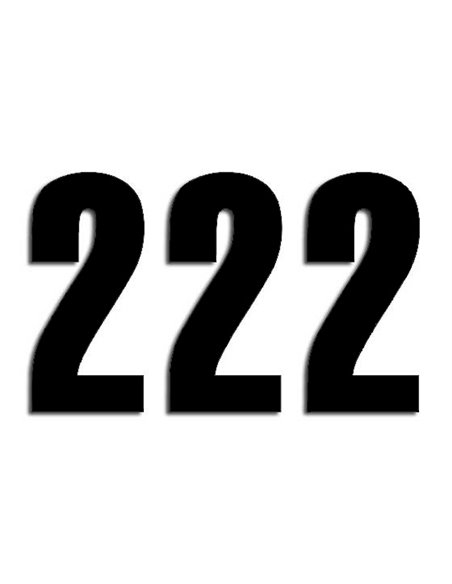 Number #2 13X7Cm Bk Blackbird Racing 5047/20/2