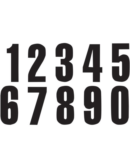 Number #8 13X7Cm Bk Blackbird Racing 5047/20/8