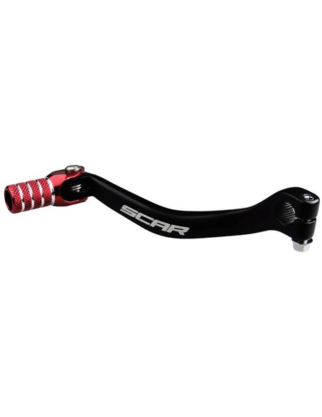 Shift pedal SCAR matt black Red toe cap Suzuki RM-Z450