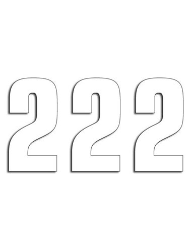 Pacote de adesivos Blackbird Racing de duas séries, número 2, com 3 5048-10-2