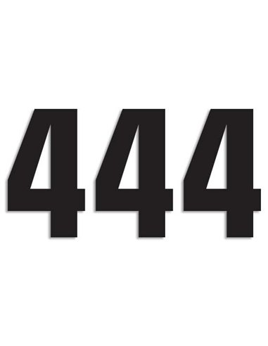 Lot d'autocollants Two Series Number 4 Blackbird Racing 5048-20-4 de 3