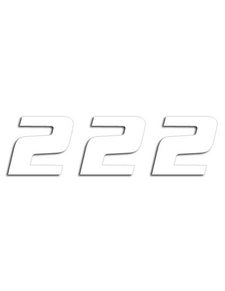 Number #2 20X25Cm Wh Blackbird Racing 5049/10/2