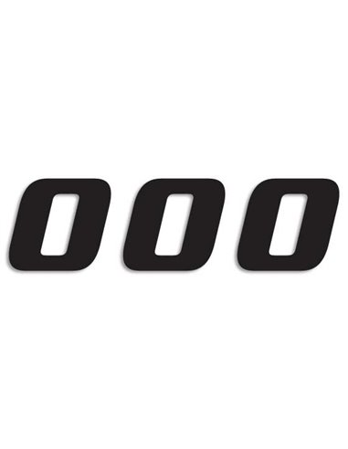 Number #0 20X25Cm Bk Blackbird Racing 5049/20/0