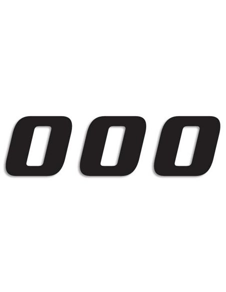 Number #0 20X25Cm Bk Blackbird Racing 5049/20/0