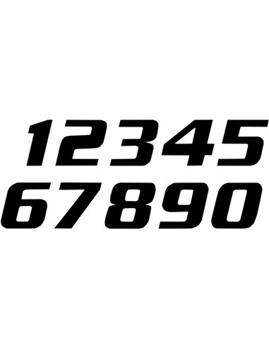 Paquet de 3 adhesius One Sèries Number 3 Black Blackbird Racing 5049-20-3