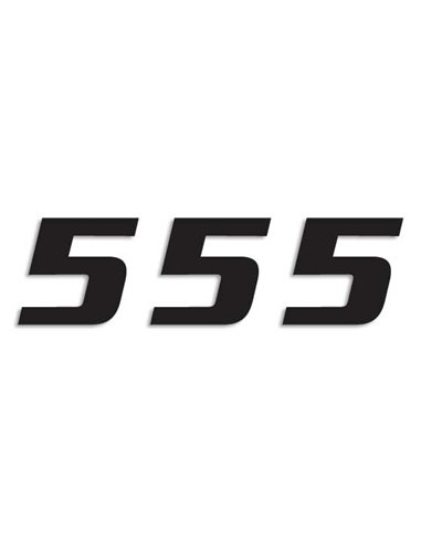 Paquet de 3 adhesius One Sèries Number 5 Black Blackbird Racing 5049-20-5