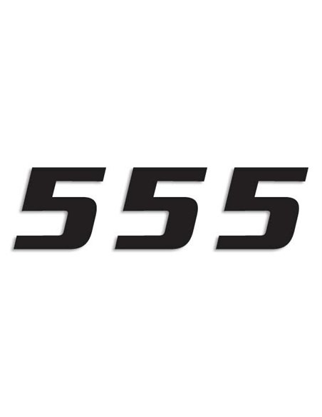 3-Pack One Series Número 5 Blackbird Racing 5049-20-5 decalques