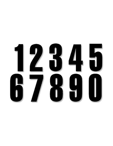 Ensemble de nombres trois séries 0-9 Blackbird Racing Sticker 5047-20-0-9
