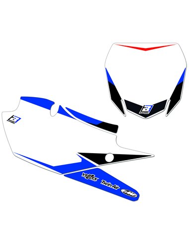 Kit de adesivos da placa de número yz 15-20 Blackbird Racing 6212n