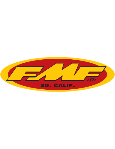 FMF Fmf Oval Trailer Sticker 58,4 Cm (23") Yellow/Red 010594