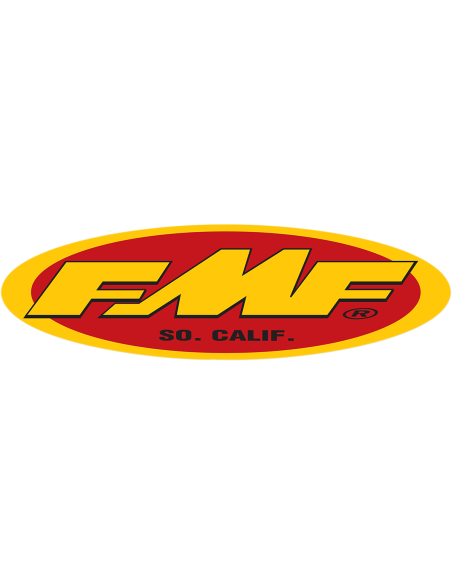 FMF Fmf Oval Trailer Sticker 58,4 Cm (23") Yellow/Red 010594