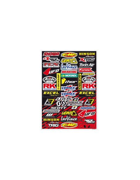 Kit Stickers Déco Logo Sponsor C Blackbird Racing 5076C