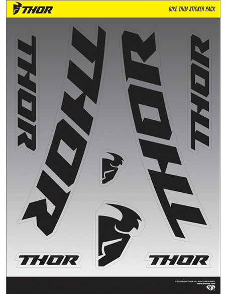 THOR Feuille d'autocollants 2-Pack Bike Trim S18 Feuille d'autocollants 4320-2027