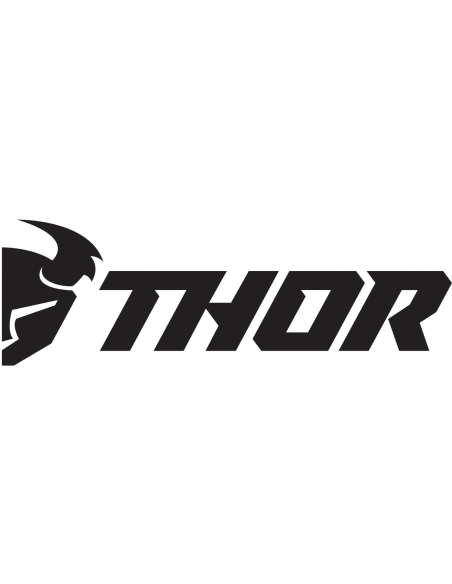 Lot de 6 autocollants découpés THOR 22,86 cm Noir / Blanc 4320-2030
