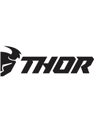 THOR 6-Adhesivos recortados 7,62 Cm Negro/White 4320-2032