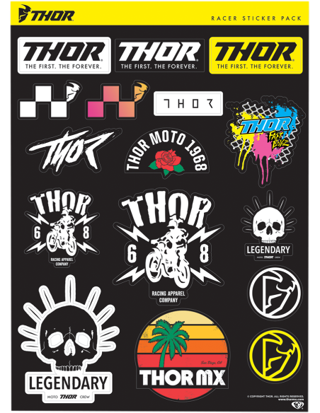 Feuille d'autocollants THOR S20 Race 4320-2181
