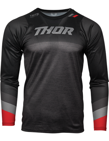 Camiseta Assist Ls Bk/Gy Md THOR-MX 2023 5120-0052