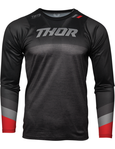 Camiseta Assist Ls Bk/Gy Lg THOR-MX 2023 5120-0053