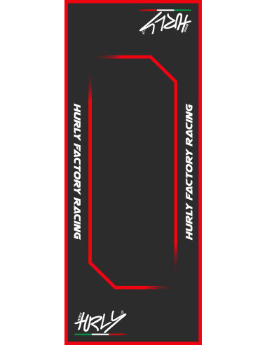 Tapete de trabalho 53X100 vermelho Hurly Parts HC53100-RED