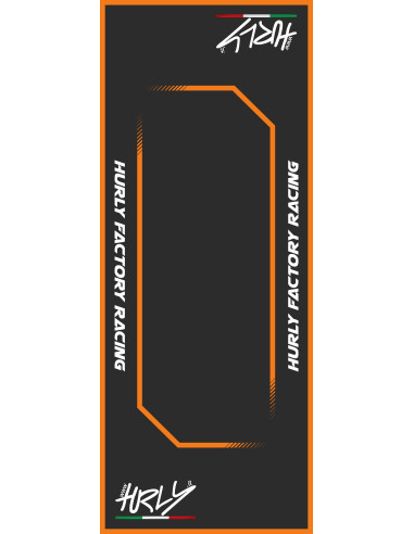 Tapete de trabalho 80X200 laranja Hurly Parts HC80200-ORANGE