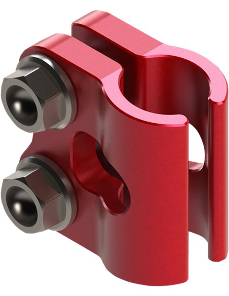 Front brake cable guide SCAR red