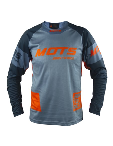 Mots X-STEP Motocross Jersey Grey-Orange Size S MT2204ST