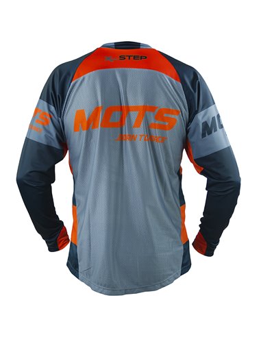 Mots X-STEP Motocross Jersey Grey-Orange Size S MT2204ST