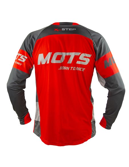 Maillot Motocross Mots X-STEP Rouge Taille XXL MT2204XXLR