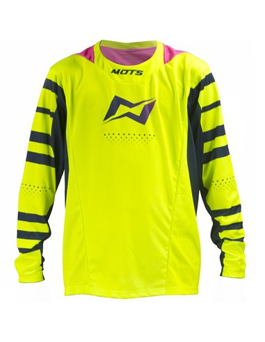 Camiseta motocross infantil Mots X-JUNIOR Amarillo fluor Talla M-8 años MT2620MY