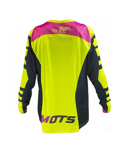 Motocross T-shirt Mots X-JUNIOR Yellow fluo TalLY L-10 years MT2620LY