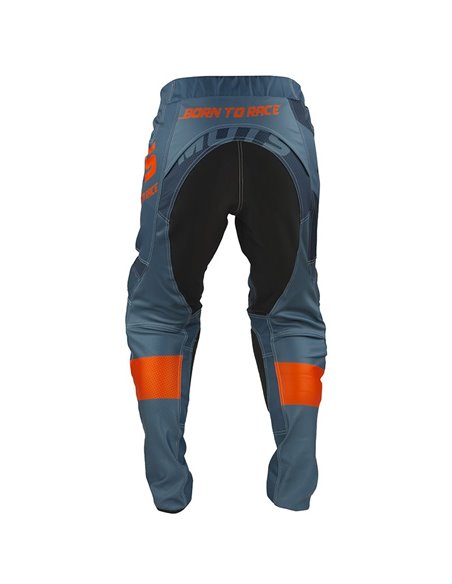 Pantalons de motocròs MOTS X-STEP Gris-Taronja talla S MT3204ST
