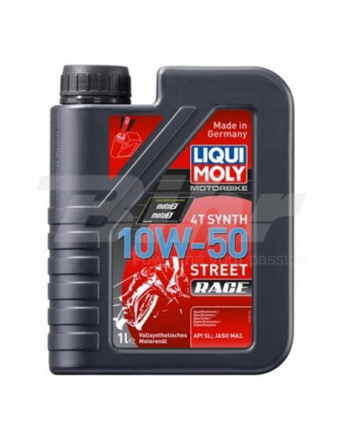 Bouteille 1L Liqui Moly 100% synthétique 10W-50 Street Race huile