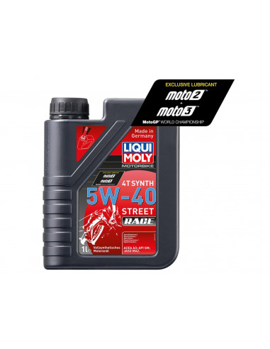 1L bottle Liqui Moly 100% synthetic 5W-40 Street Race oil