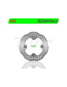 NG wavy brake disc 043X Ø220 x Ø105 x 4