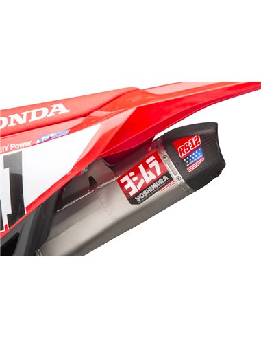 Yoshimura Full line exhaust RS-12, stainless steel, Stainless silencer and carbon cover, Honda CRF 250 2022-2023