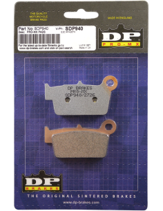 Pastillas de freno sinterizadas SDP Pro-MX DP BRAKES SDP940