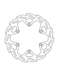 Disco de freno trasero serie Flame MOTO-MASTER 110832