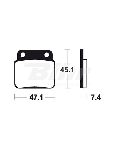 Tecnium MO149 Sintered Brake Pads Position: Rear