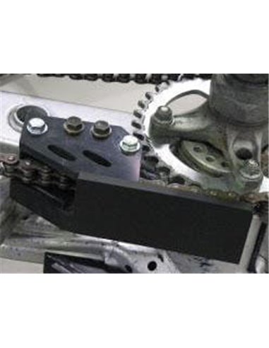 Protector trasero de cárter AXP, 6 mm, negro, Suzuki LT-R450