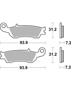 RSI Offroad Racing Sintered Brake Pads SBS 840RSI