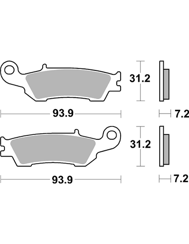 RSI Offroad Racing Sintered Brake Pads SBS 840RSI