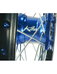 Rueda Elite MX-EN, radios plateados KITE 20.058.0.BL