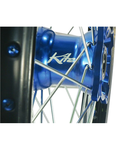 Rueda Elite MX-EN, radios plateados KITE 20.058.0.BL