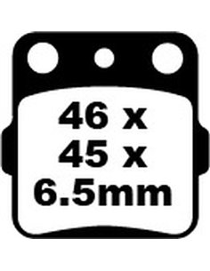 Pastilhas de freio de fibra de carbono Offroad EBC FA084 / 3TT