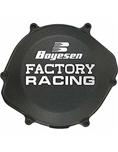 Tapa de embrague Boyesen Factory Racing color negro CC06CB