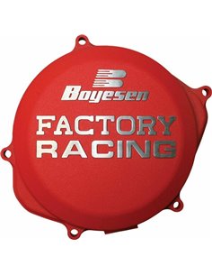 CLUTCH COVER FACTORY RACING ALUMINUM REPLACEMENT RED BOYESEN CC06CR