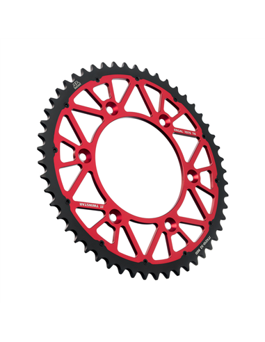 Twinstar Steel/Aluminum Hybrid Sprocket JT SPROCKETS JTX210.52RED