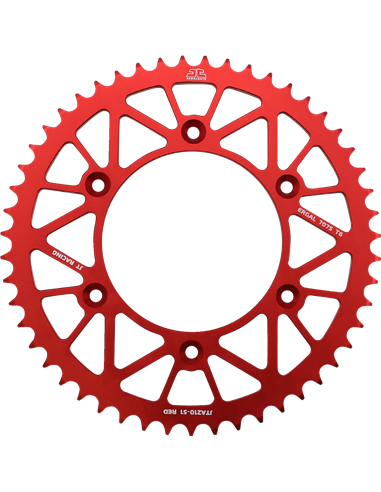 Rear sprocket JTA210.51RED RL 51T HON RED