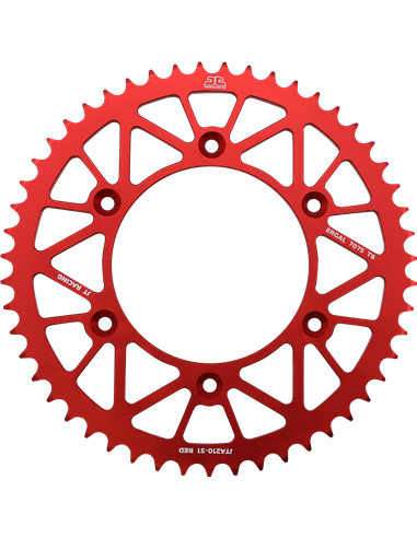 Rear sprocket JTA210.51RED RL 51T HON RED